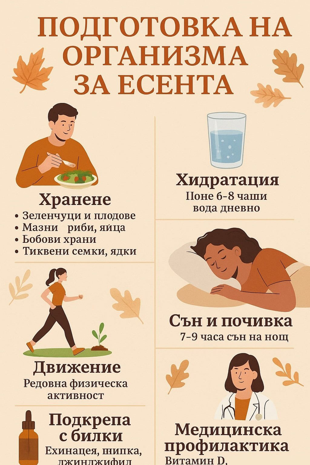 подготовка на организма за есента